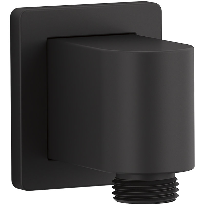 Coude d'alimentation mural avec clapet anti-retour Awaken, Noir mat
