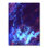 Art liquide néon en mauve et bleu - reproduction sur toile