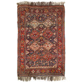 Navy Blue Persian Antique Qashgaei 4'11"X6'8"