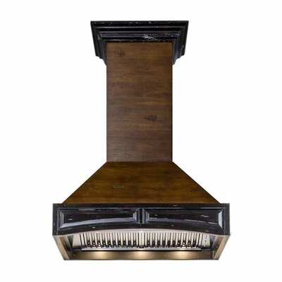 36"" 400 CFM Ducted Wall Mount Range Hood in Walnut -  ZLINE, 321AR-RS-36-400