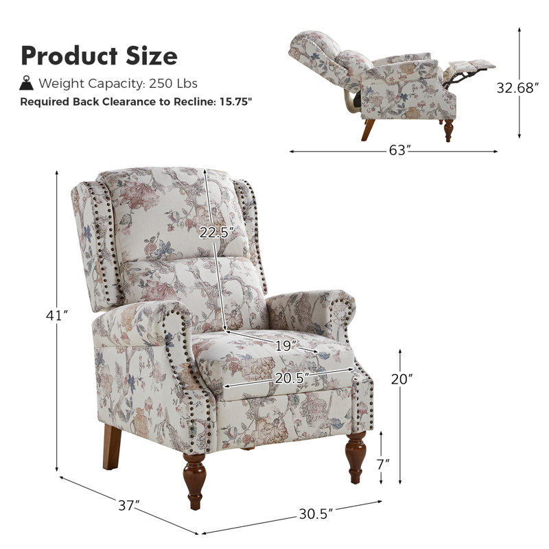 Fauteuil inclinable l 30,5 po Ariany, Polyester marine