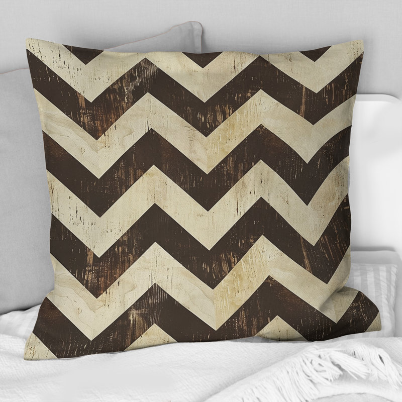 Coussin Brown, H 16 po x l 16 po