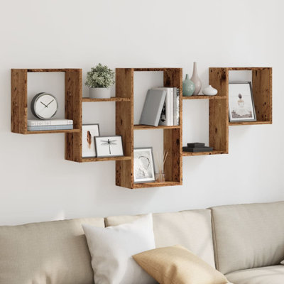 Wall Shelf 159X18x66 Cm Engineered Wood