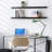 35" Long Floating Shelves with Invisible Mounting - Set of 2, Black-654864810-648025865