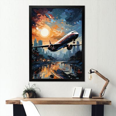 Plane Prelude To Flight Adventure - Art mural sur toile