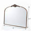 Miroir mural noir arqué baroque vintage français orné 32*24,4"