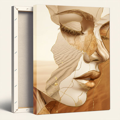 "Abstract Face", reproduction d'art sur toile, ensemble de 1