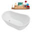 1404.6mm x 718.8mm Soaking Acrylic Bathtub-206906353