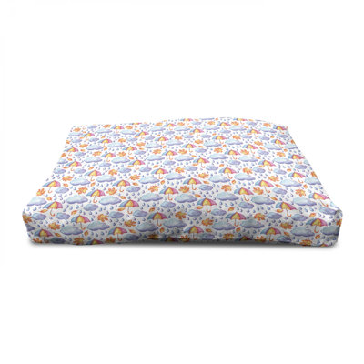 Niche pour chien en bois bleu