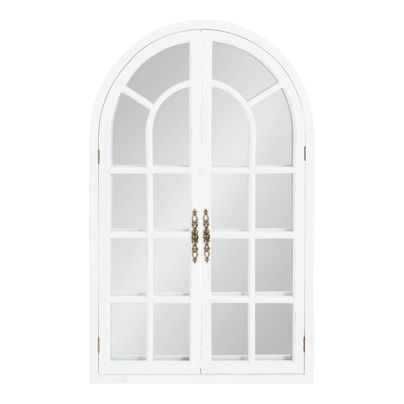 Miroir d'appoint Mcclanahan Farmhouse, blanc