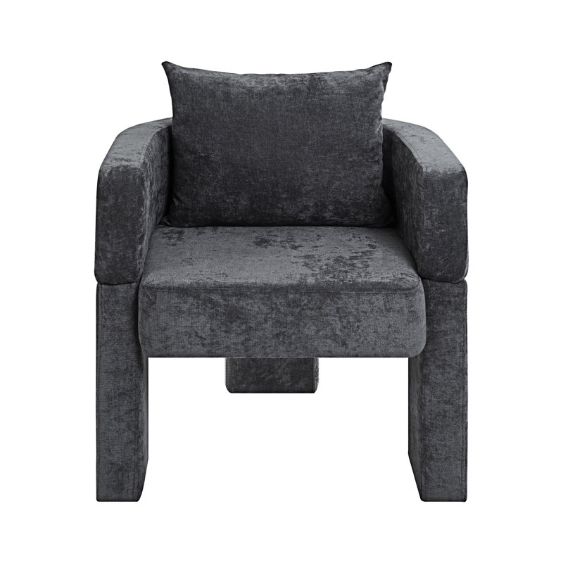 Fauteuil d'appoint simple, Gris