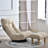 Lazy For Balcony Stargazing - Adjustable Chair With 3d Decompression, 14 Headrests, Metal & Wood Filler, White Main Color Single Reclining 3 Backrests, Built In Spring Seat, Memory Elastic Sponge,