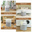 Modern Gray Cotton Laundry Hamper