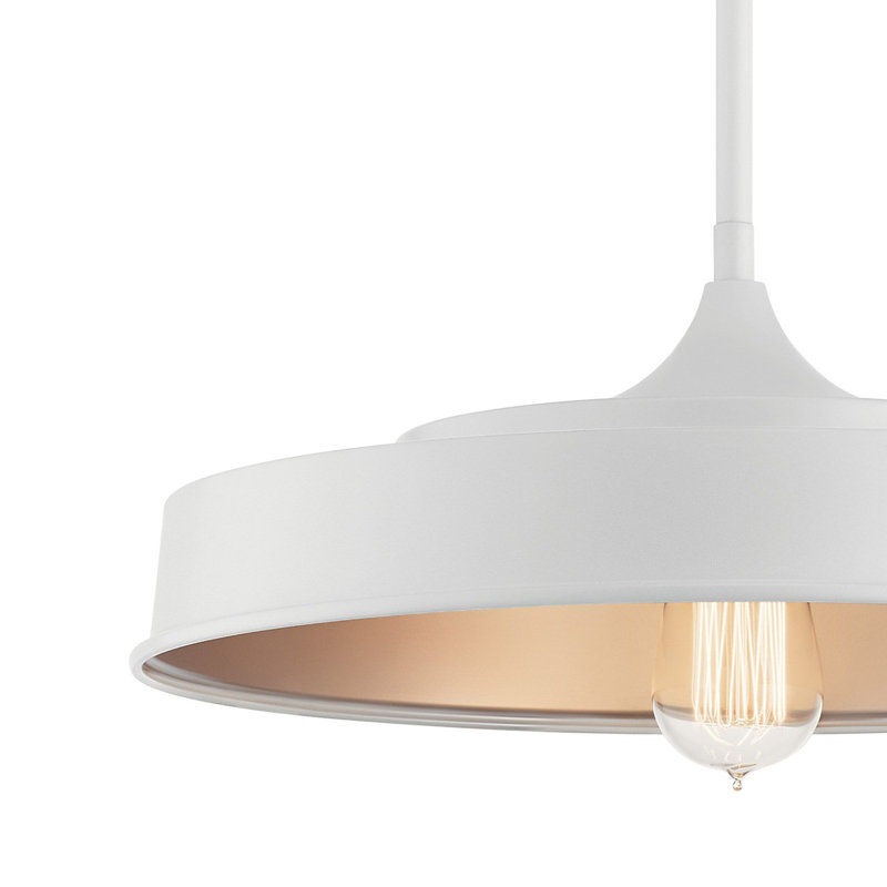 Cathelyne Glass Semi Flush Mount, White