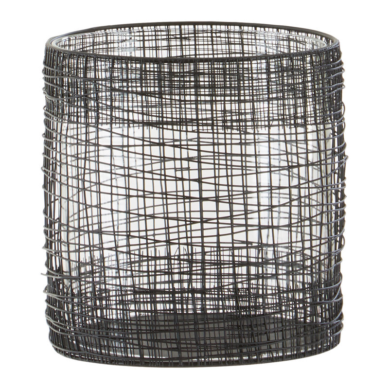 Cockrell Metal Tabletop Lantern, 21cm H x 19cm W x 19cm D