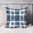 Abstract Blue Plaid Pattern II Modern-918081148
