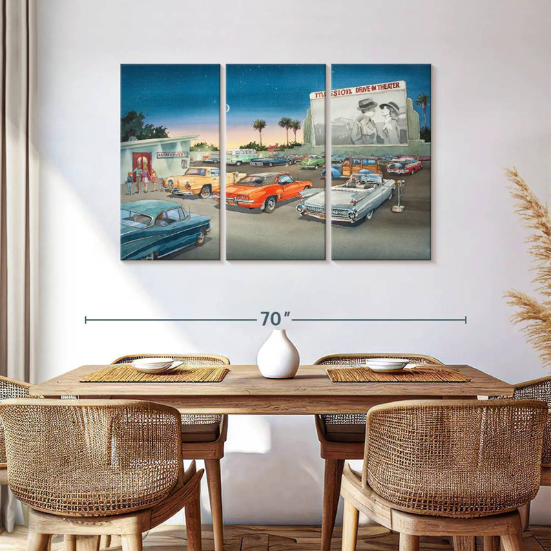 Sireci Mission Drive-In, 36" H x 57" W