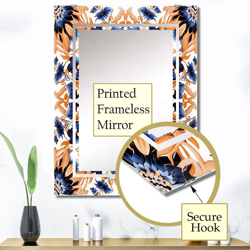 Mayle - Miroir mural à carreaux abstraits décoratifs MIR138064, 40 po x 30 po