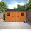 Tiger 12 Ft. W x 10 Ft. D Solid Wood Shiplap Reverse Apex Garden Shed