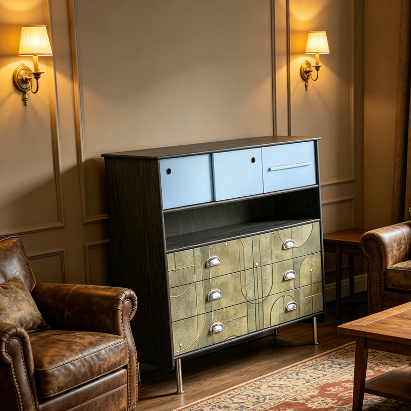 French Simple Style Accent Cabinet