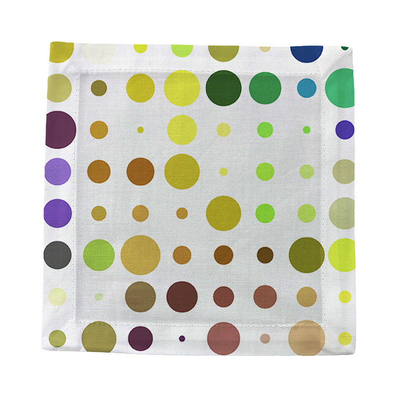 Mod Confetti Cotton Sateen Cocktail Napkins, Granada