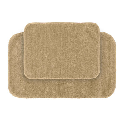 EcoClean Duo: Premium Washable Nylon Bathroom Set, Linen Finish