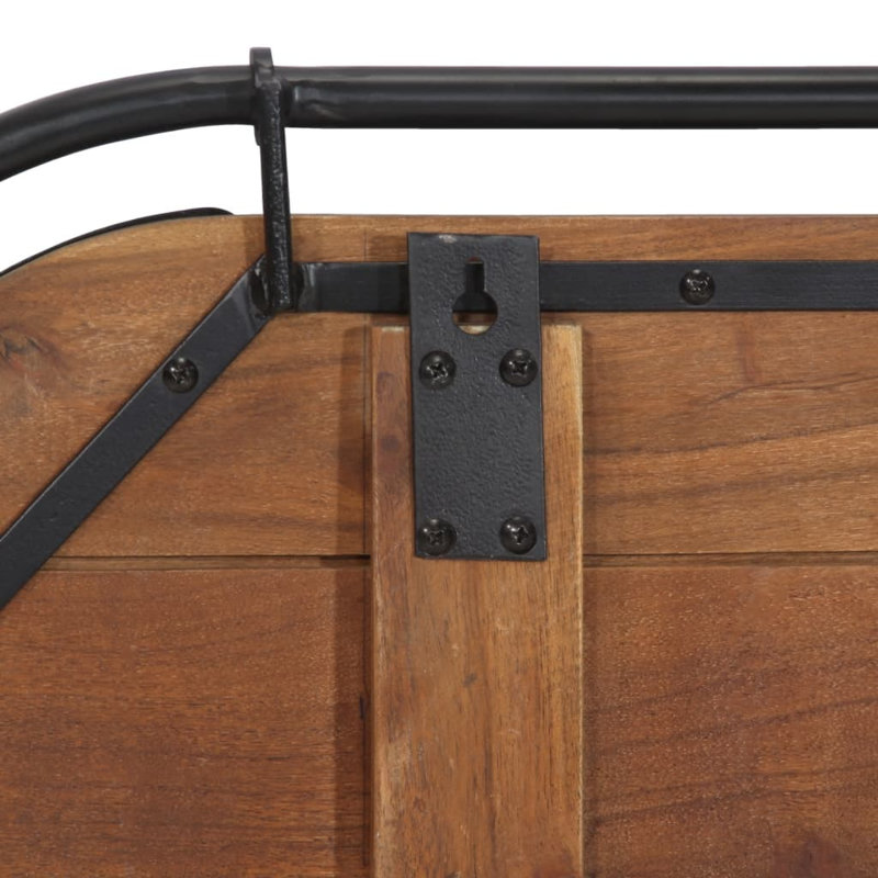 Solid Wood Wall Mounted Coat Rack, Multicolour