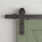 Black Double Door Barn Door Hardware Kit Standard Double-73566297