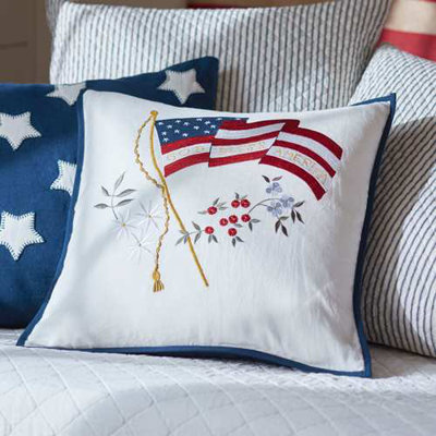 God Bless America Throw Pillow