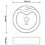 Belfry Bathroom Mccree 360 mm L x 360 mm W Ceramic Circular Sink and Overflow-1965436010