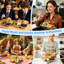 Ensemble de 4 boîtes de rangement pour aliments en acier inoxydable à 4 cellules, contenant à collation hermétique multicolore avec rebord coloré, organisateur de nourriture séparé pour garde-manger individuel