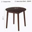 Table ronde en noyer, entièrement en bois massif, pouvant accueillir de 2 à 4 personnes, d'un diamètre de 31,5 po-700587473