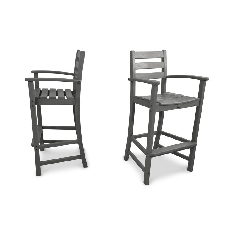 Ensemble de chaises de bar POLYWOOD Monterey Bay, Dalle de pierre