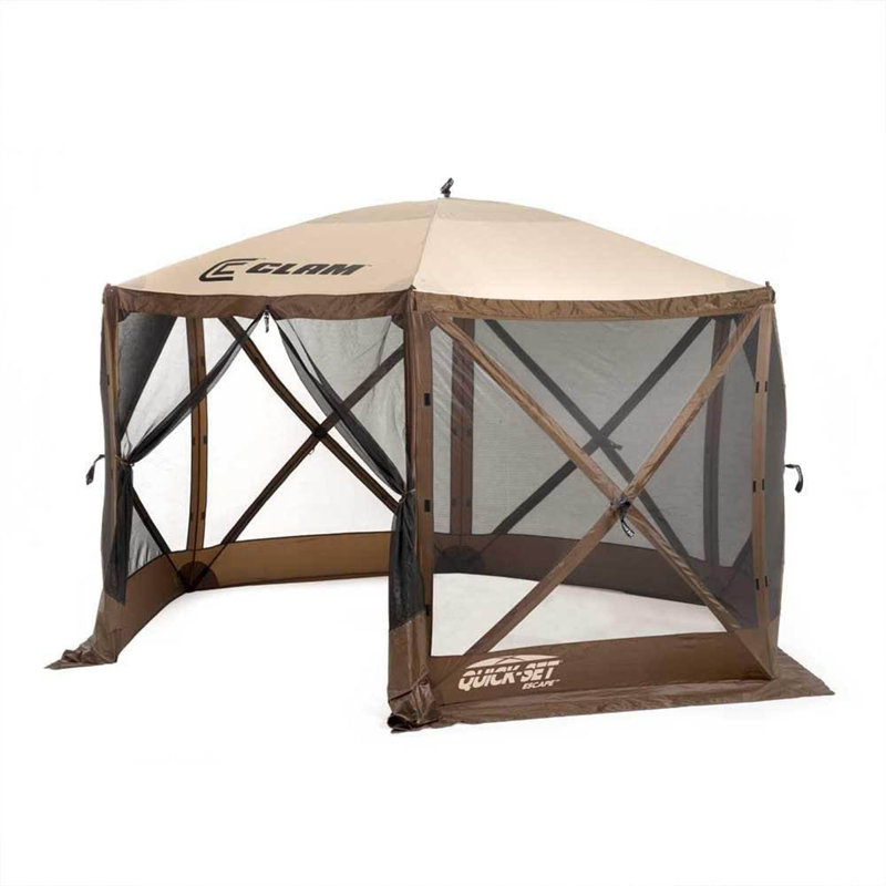 CLAM QuickSet Escape Sport Outdoor Camping Canopy Shelter Tent, Brown