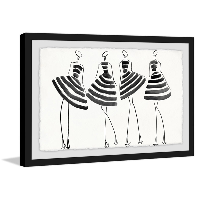 Striped In - Single Picture Frame Painting, 41 cm H x 61 cm W