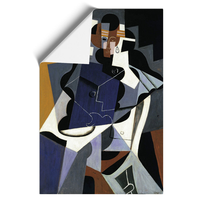 Man And Woman by Juan Gris - No Frame Painting, 30cm H x 21cm W x 0.1cm D