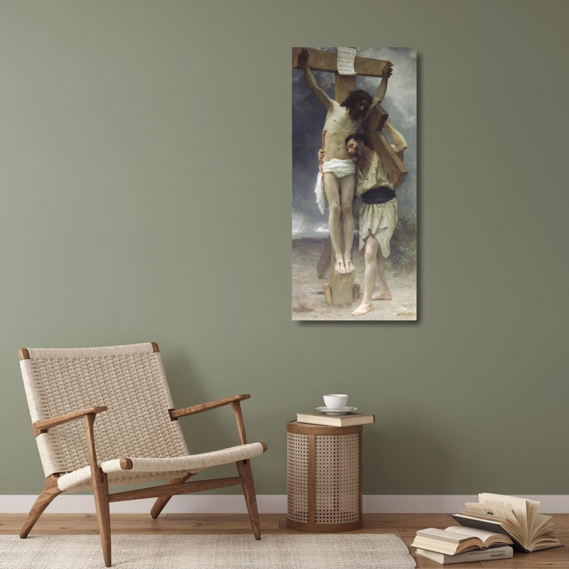 "Compassion" par William Bouguereau - Toile tendue avec châssis, H 40 po x l 28 po