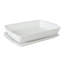 Plat de cuisson en grès blanc de 2,5 pintes avec poignées Gibson Home-122094042