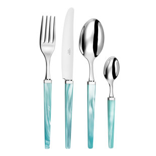 Quio 24 Pieces 18/10 Stainless Steel Cutlery Set, Service for 6