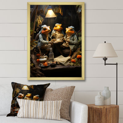 Grenouille, monarchie I sur toile