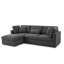 Canapé modulaire en forme de L avec repose-pieds Bouley Gris-371563918
