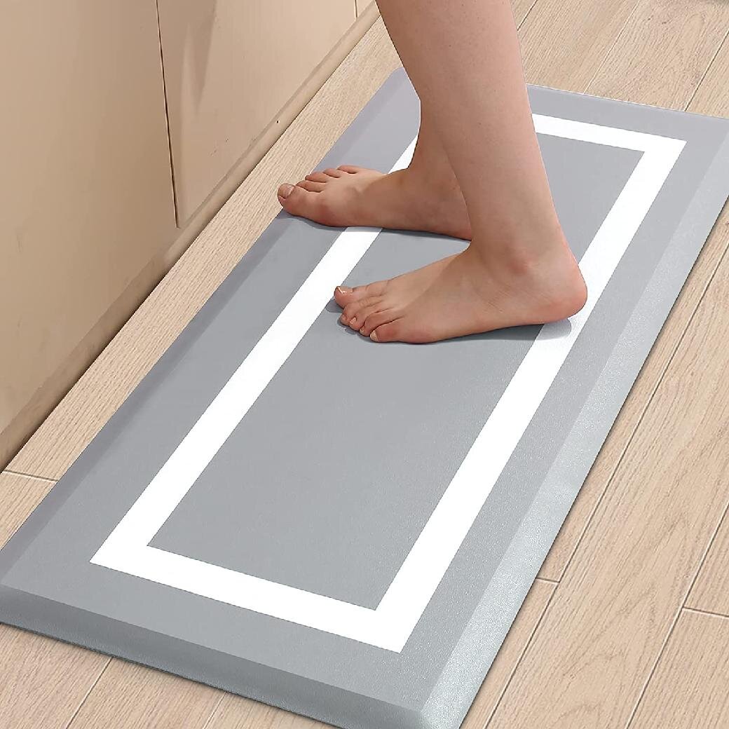 Ergonomic Anti Fatigue Mats, Solid Floor Matting, Barefoot