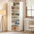 8-tier Corner Bookshelf With Detachable Shelves