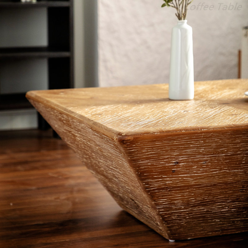 Table basse 35,43 "en forme d'échelle de style rétro, pour le bureau, la salle à manger et le salon, brun