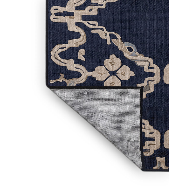 Tapis gris lavable à la machine