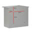 Mersey Wall Mounted Galvanised Steel Lockable Weatherproof Post Box - 39x35x20cm-64111965