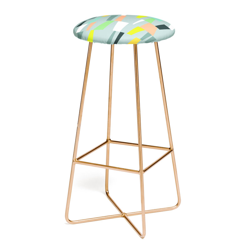 Tabouret de bar 30 po géométrique moderne de vieilles art studio