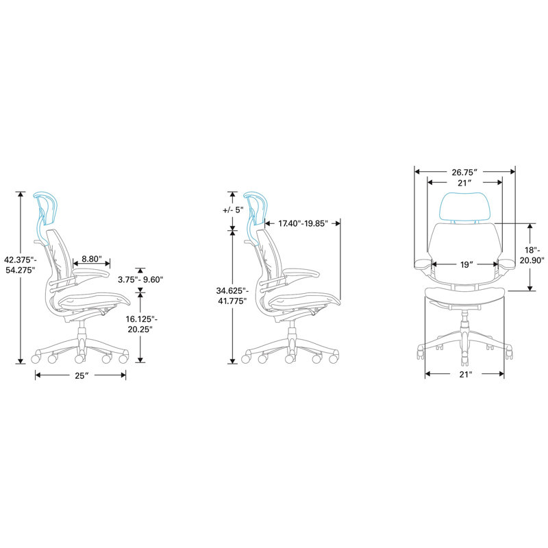 Freedom Task Chair, Polished Aluminum/Graphite, Pumpkin