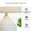 Lampe de table blanche 17,5 po Alleman