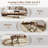 3PCS Nesting Coffee Table, Side Table with Solid Rubber Wood Legs for Living Room